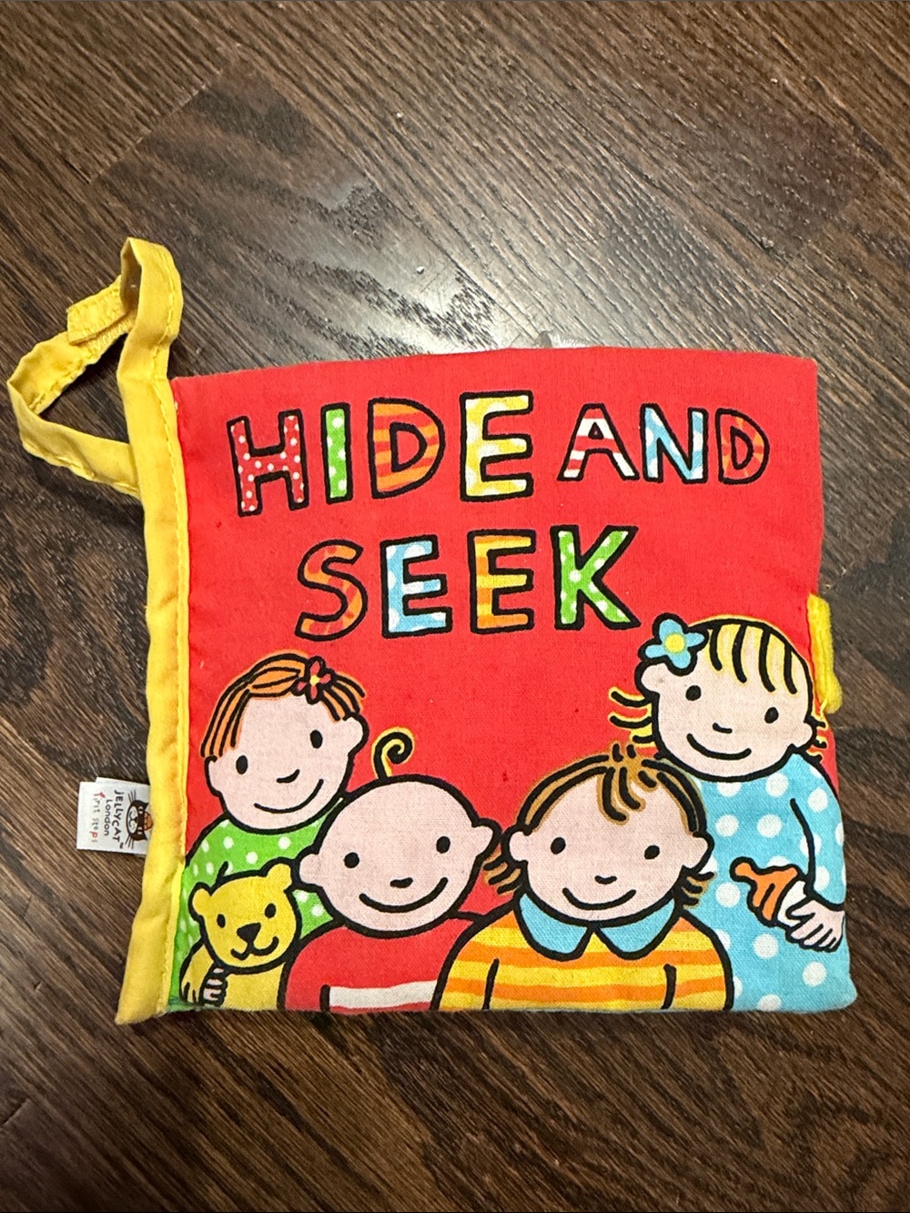 Jellycat Hide & Seek Soft Cloth Activity Book Baby Sensory Crinkle Toy Retired